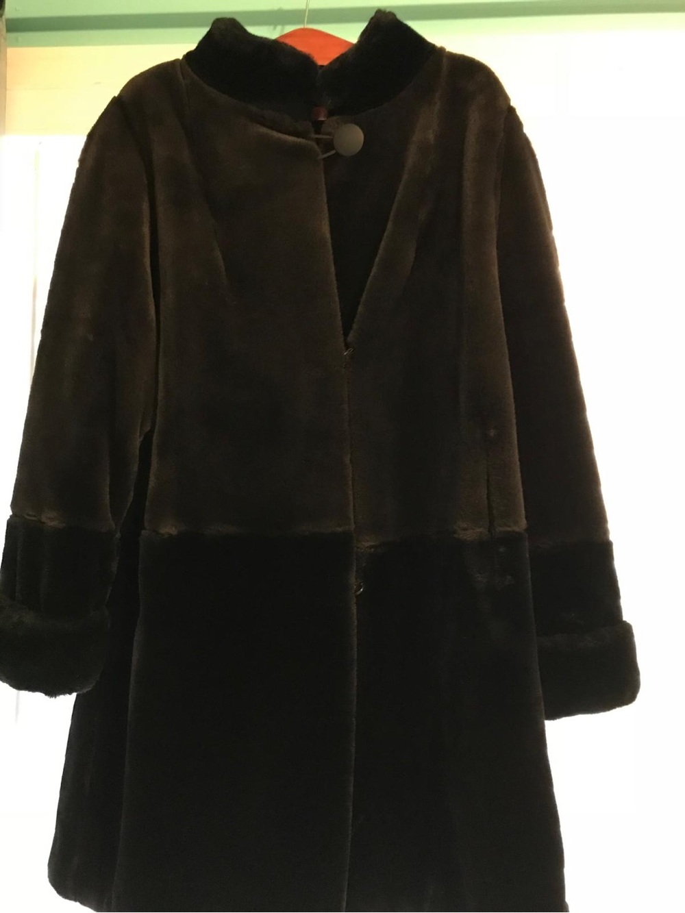 Classic Black Faux Fur Coat